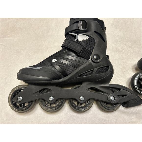 Rollerblade Zetrablade Men's Size 8 Inline Skate Black Silver Performance - Picture 6 of 8